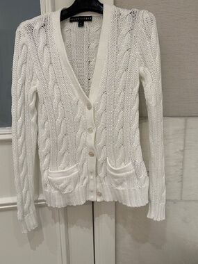 Ralph Lauren Black Label White Cardigan